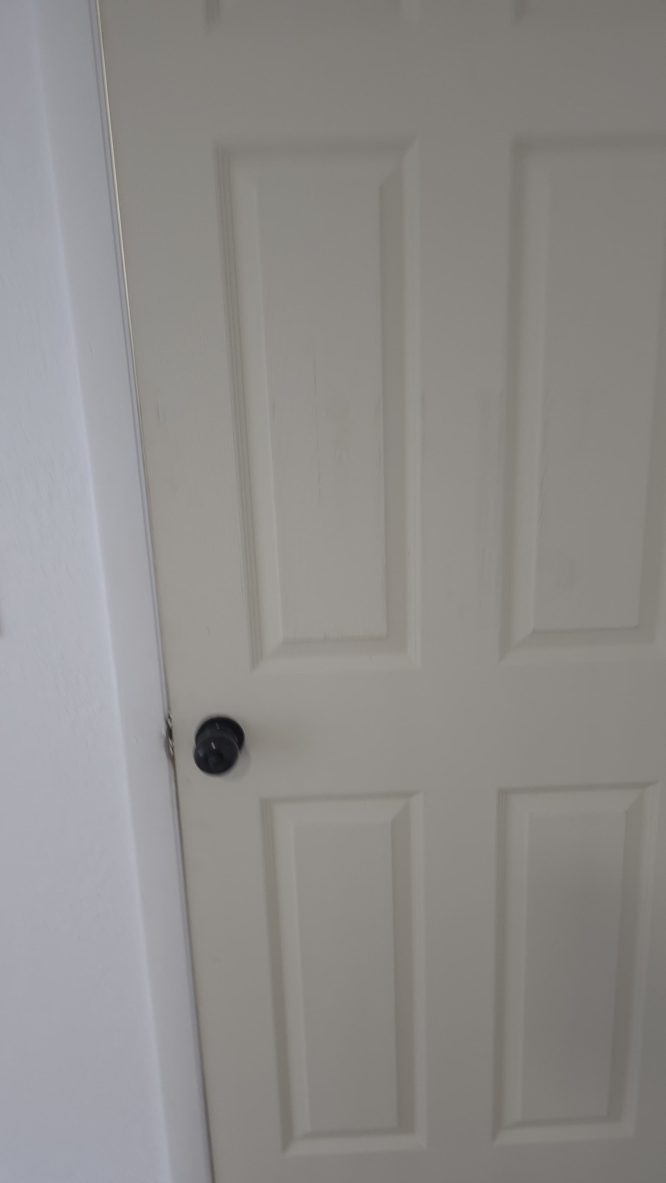 Installed interior door