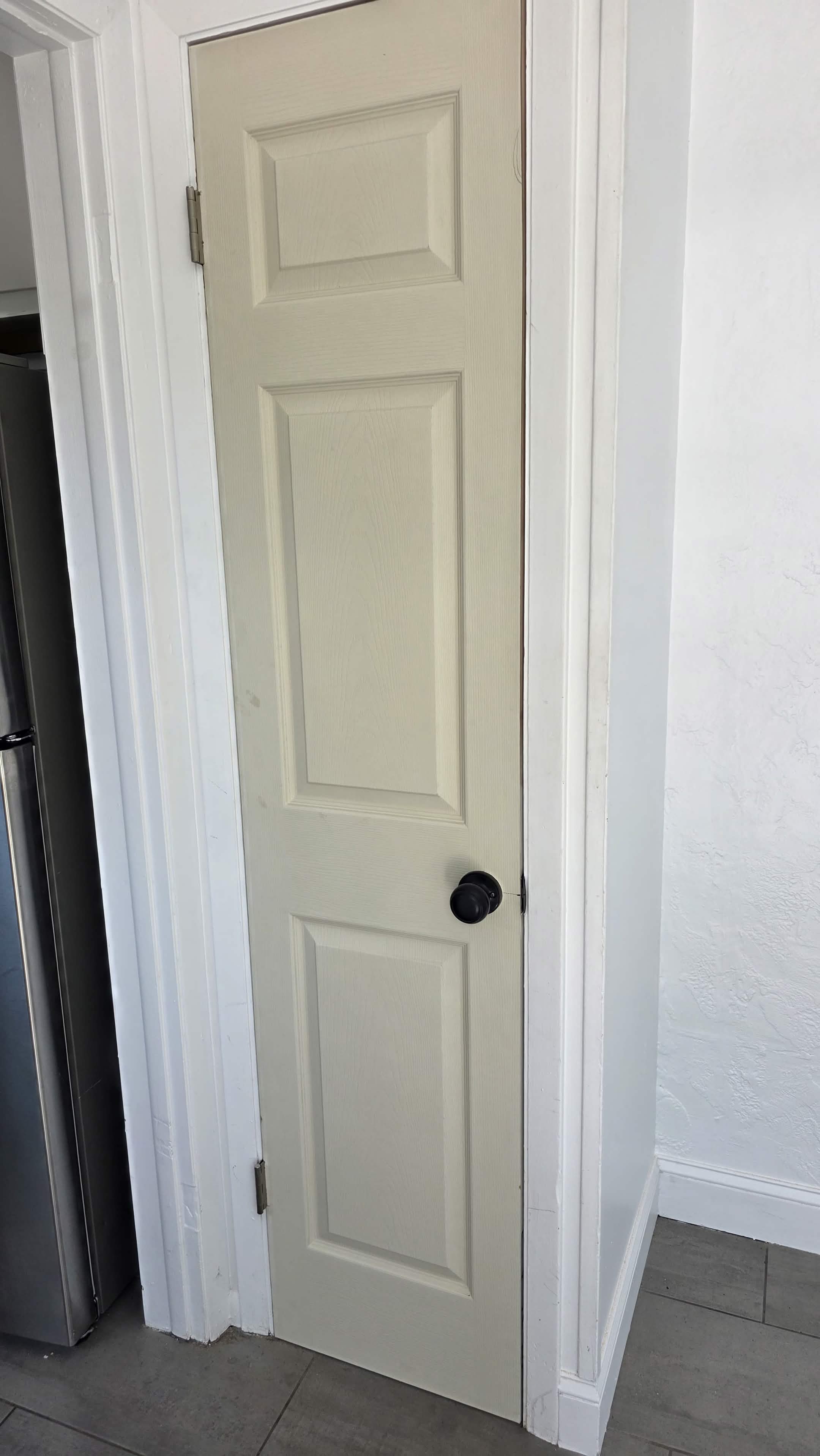 Installed interior door